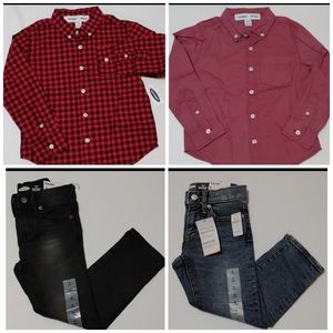 (2)Old Navy Boys karate Jeans/ (2) Old Navy Shirts